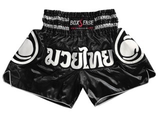 Boxsense Muay Thai Boksning Shorts : BXS-101-Svart