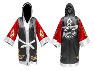 Personlig Kanong Muay Thai Boksekåpe : 143-Rød-Sort