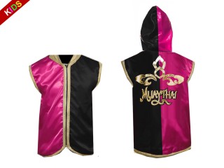 Personlig Muay Thai Gensere / Hettegensere Barn : 121-Rose-Sort