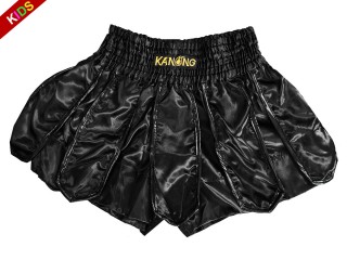 Kanong Shorts Kickboksing barn : KNS-139-Sort-K