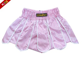 Kanong Shorts Kickboksing barn : KNS-139-Rosa-K