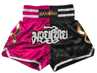 Kanong Muay Thaiboksing Shorts Kickboksing : KNS-143-Rose-Sort