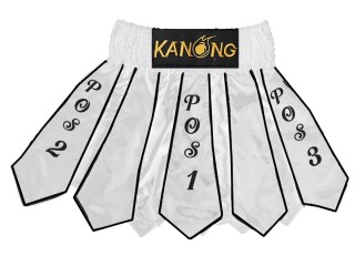 Personlig Muay Thai Shorts : KNSCUST-1170-Hvit