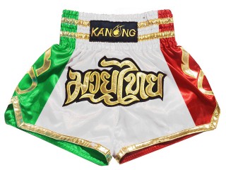 Personlig Muay Thai Shorts : KNSCUST-1261-Italia