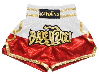 Personlig Muay Thai Shorts : KNSCUST-1261-Polen