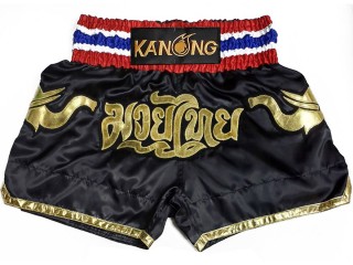 Personlig Muay Thai Shorts : KNSCUST-1282-Sort