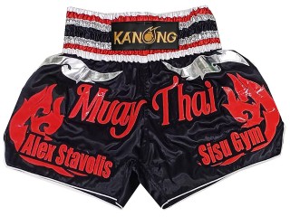 Personlig Muay Thai Shorts : KNSCUST-1283-Sort