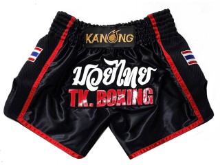 Personlig Muay Thai Shorts : KNSCUST-1288-Sort