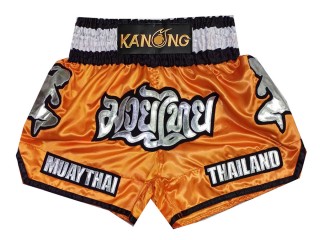 Personlig Muay Thai Shorts : KNSCUST-1293-Oransje