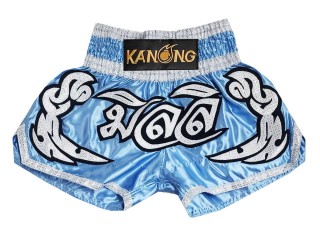 Personlig Muay Thai Shorts : KNSCUST-1294-Lyseblå