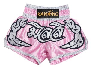 Personlig Muay Thai Shorts : KNSCUST-1294-Rosa
