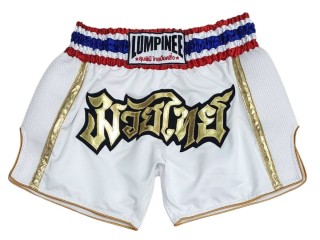 Lumpinee Muay Thai Kickboksning Shorts : LUMRTO-006-Hvit