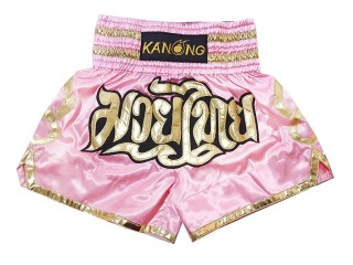 Kanong Muay Thaiboksing Shorts Kickboksing : KNS-121-Rosa