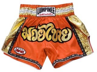 Lumpinee Muay Thai Kickboksning Shorts : LUM-045-Oransje