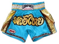 Lumpinee Muay Thai Kickboksning Shorts : LUM-045-lyseblå