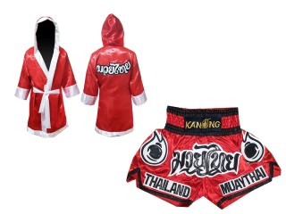Kanong Muay Thai Bokseklær (Fight Robe) + Muay Thai Shorts