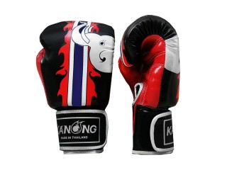 Kanong Muay Thai Boksehansker : Elefant / Svart