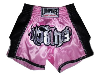 Lumpinee Retro Muay Thai Bokseshorts dame : LUMRTO-003-Rosa