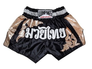 Lumpinee Muay Thai Kickboksning Shorts : LUM-043-Svart