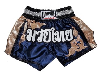 Lumpinee Muay Thai Kickboksning Shorts : LUM-043-Mørkblå