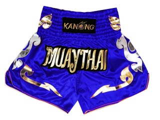 Kanong Muay Thaiboksing Shorts Kickboksing : KNS-126-Blå