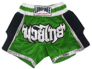 Lumpinee Muay Thai boksing Shorts : LUM-023-Grønn