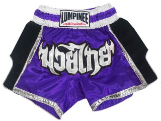Lumpinee Muay Thai boksing Shorts : LUM-023-lilla