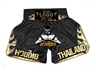 Personlig Muay Thai Shorts , Personlig Thai Bokseshorts med tilpasset broderi