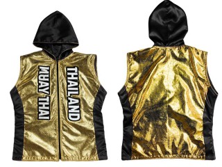 Kanong Muay Thai Gensere / Hettejakke : KNHOD-004-Gull-Svart