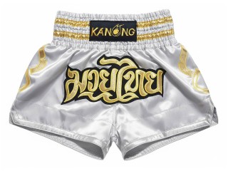 Kanong Muay Thaiboksing Shorts Kickboksing : KNS-121-Sølv
