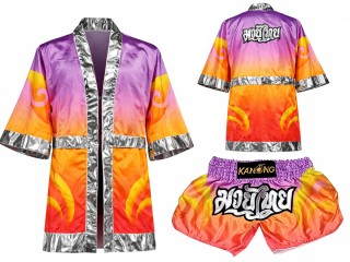 Personlig Kanong Muay Thai Bokseklær + Muay Thai Shorts : SETT-509