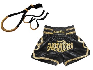 Mongkol Prajead sett med Muay Thai Shorts : 121-Sort