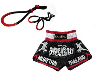 Mongkol Prajead sett med Muay Thai Shorts : 133-Sort