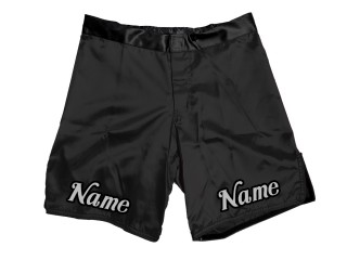 Egendefinerte MMA-shorts med navn eller logo: Svart
