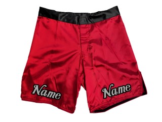 Egendefinerte MMA-shorts med navn eller logo: Rød