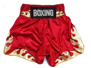 Personlig Boxing Shorts : KNBSH-038-Rød