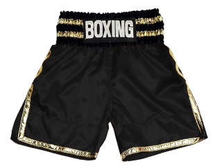 Personlig Boxing Shorts : KNBSH-039-Svart