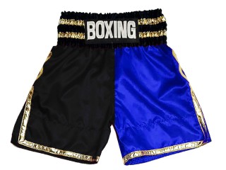 Personlig Boxing Shorts : KNBSH-039-Sort-Blå