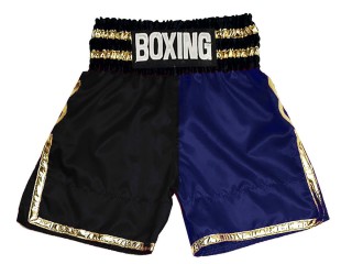 Personlig Boxing Shorts : KNBSH-039-Svart-Marineblå