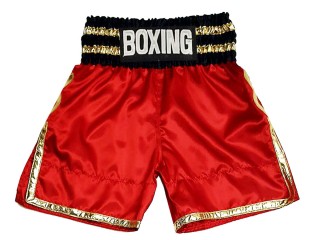 Personlig Boxing Shorts : KNBSH-039-Rød