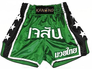 Personlig Muay Thai Shorts : KNSCUST-1210 Grønn