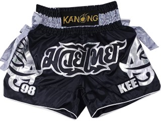 Personlig Muay Thai Shorts : KNSCUST-1238 Svart