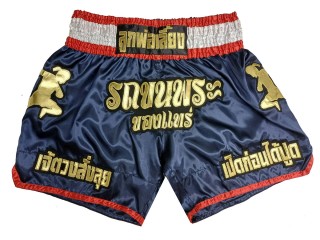 Personlig Muay Thai Shorts : KNSCUST-1254 Marineblå