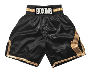 Personlig Boxing Shorts : KNBSH-036-Svart-Gull