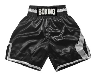 Personlig Boxing Shorts : KNBSH-036-Svart-Sølv