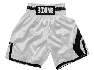 Personlig Boxing Shorts : KNBSH-036-Hvit