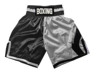 Personlig Boxing Shorts : KNBSH-037-TT-Svart-Sølv