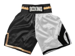 Personlig Boxing Shorts : KNBSH-037-TT-Svart hvit