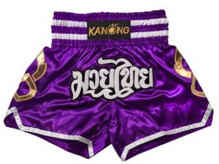 Kanong Muay Thaiboksing Shorts Kickboksing : KNS-143-Lilla