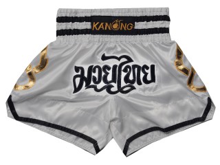 Kanong Muay Thaiboksing Shorts Kickboksing :KNS-143-Sølv